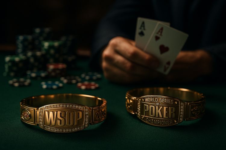 כוכב פוקר עם צמידי WSOP